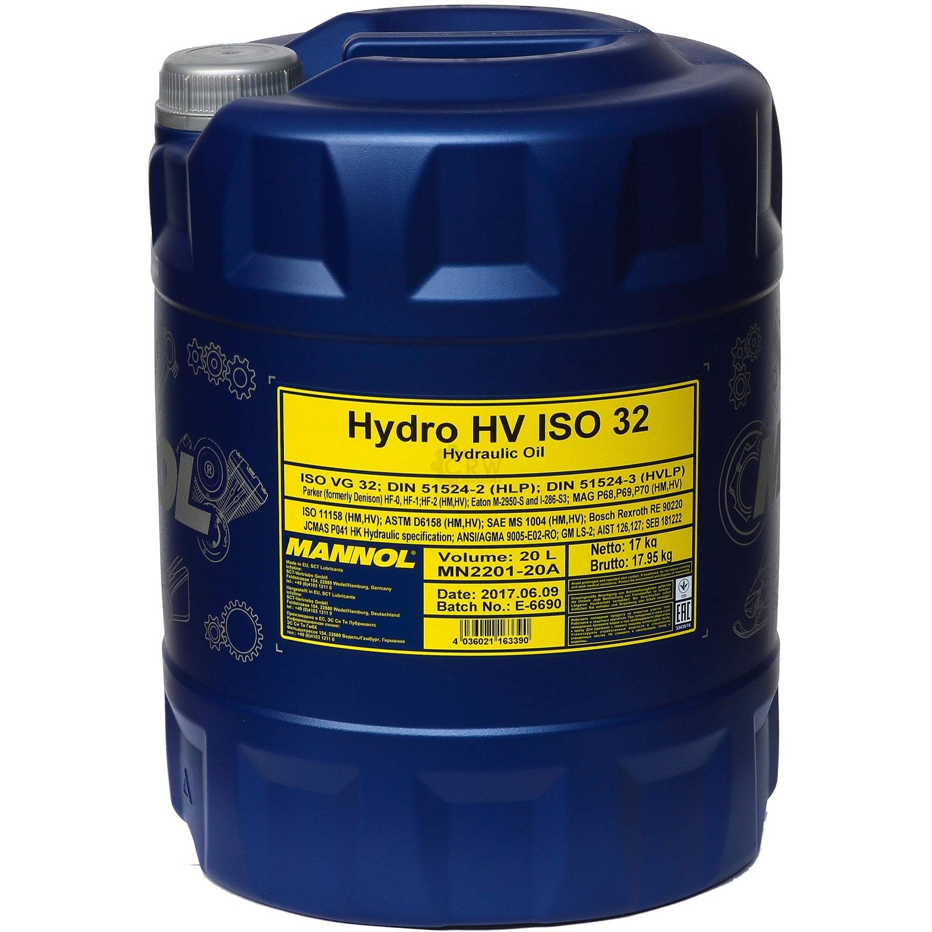 MANNOL Hydro HV ISO 32 LONGLIFE 20 L MANNOL Hydro HV ISO 32 LONGLIFE 20 L von MANNOL