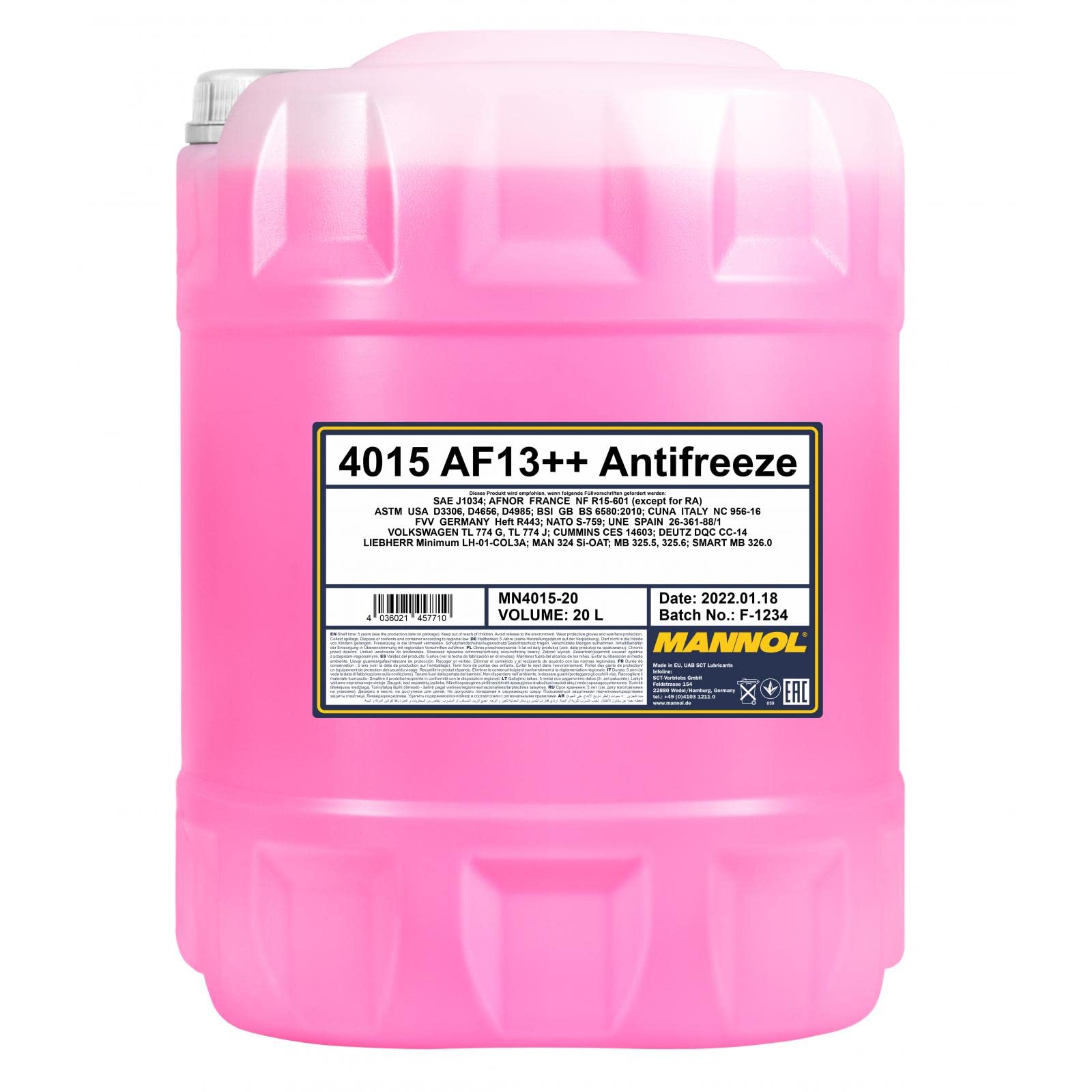 MANNOL Antifreeze AF13++ (-40) 20 L MANNOL Antifreeze AF13++ (-40) 20 L von MANNOL