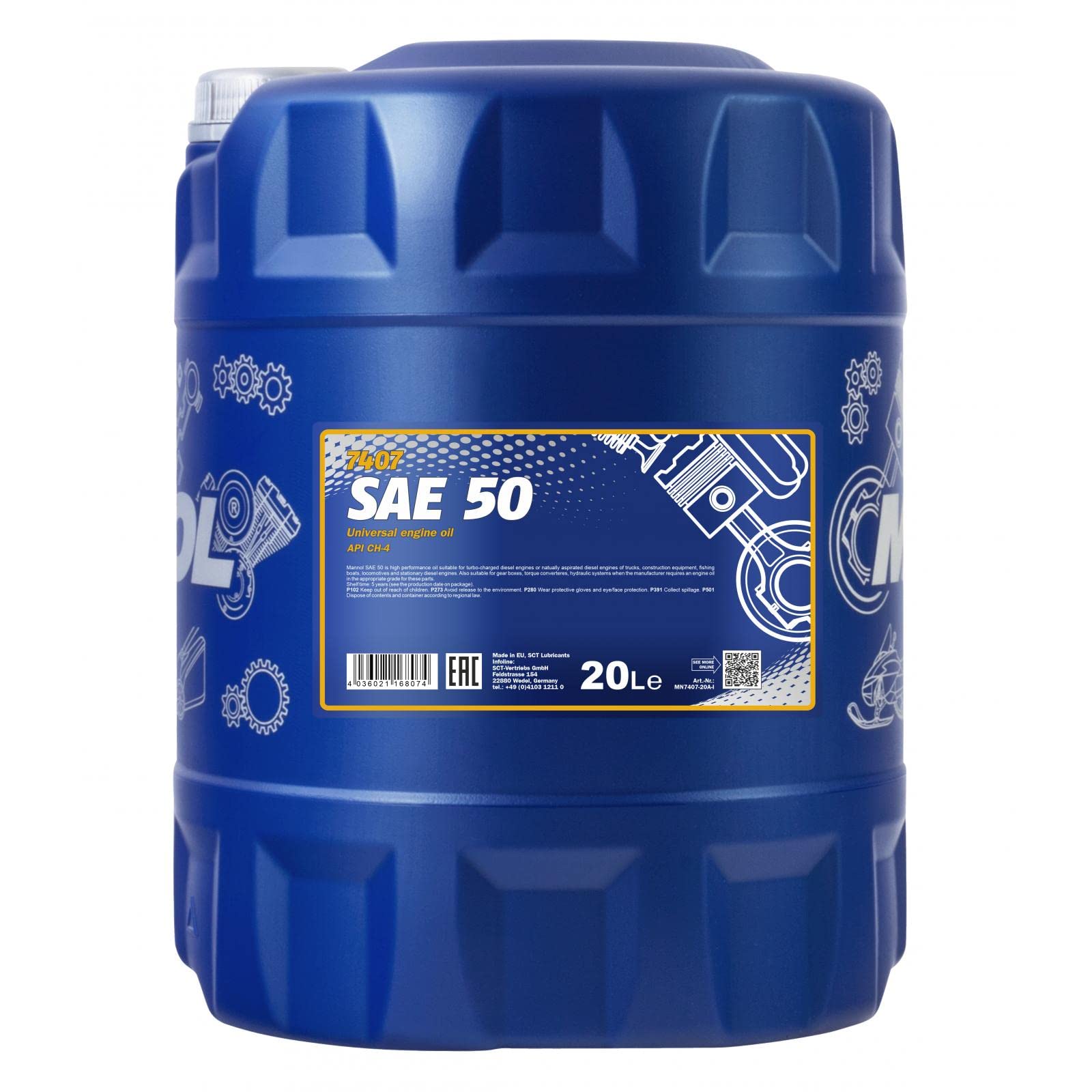 20L Mannol Motoröl SAE 50 von MANNOL