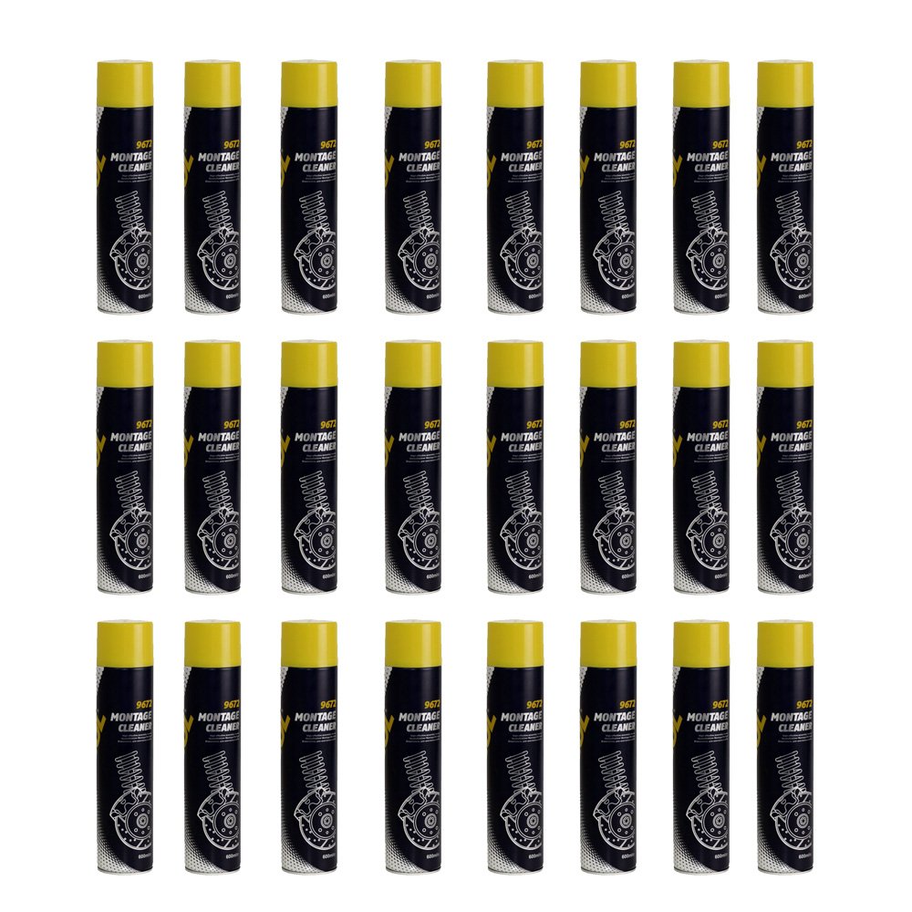 24 x 600ml MANNOL 9672 Montage Cleaner / Bremsenreiniger 24 x 600ml MANNOL 9672 Montage Cleaner / Bremsenreiniger von MANNOL