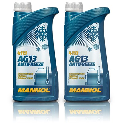 Mannol 2x 1 L Antifreeze AG13 Hightec Kühlerfrostschutzmittel [Hersteller-Nr. MN4113-1] von MANNOL
