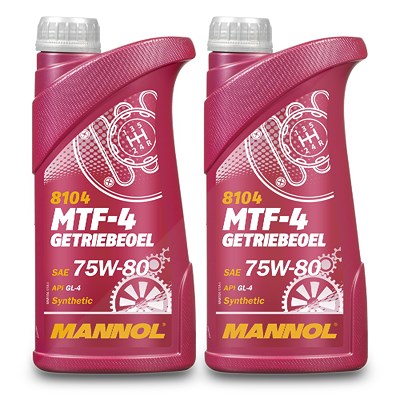 Mannol 2x 1 L MTF-4 GETRIEBEÖL 75W-80 API GL-4 [Hersteller-Nr. MN8104-1] von MANNOL