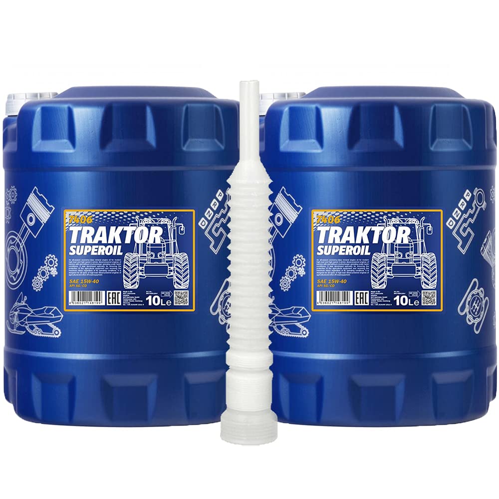 2x 10L MANNOL Traktor Superoil API CD/Universal-oel Mineral von MANNOL