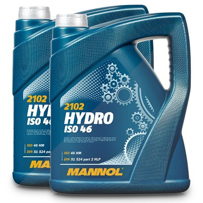 Mannol 2x 5 L Hydro ISO 46 Hydrauliköl [Hersteller-Nr. MN2102-5] von MANNOL