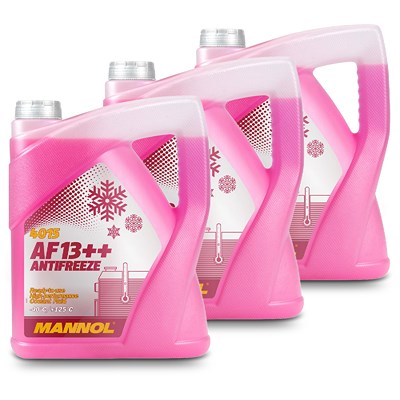 Mannol 3x 5 L Antifreeze AF13++ (-40) Kühlerfrostschutzmittel [Hersteller-Nr. MN4015-5] von MANNOL