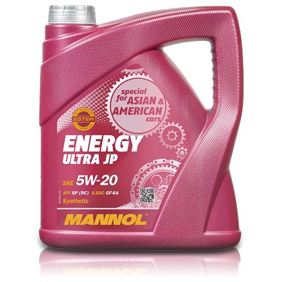 Mannol 4 L Energy Ultra JP 5W-20 Motoröl [Hersteller-Nr. MN7906-4] von MANNOL