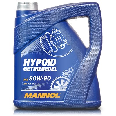 Mannol 4 L Hypoid Getriebeöl 80W-90 API GL-4/GL-5 LS (Limited Slip) [Hersteller-Nr. MN8106-4] von MANNOL