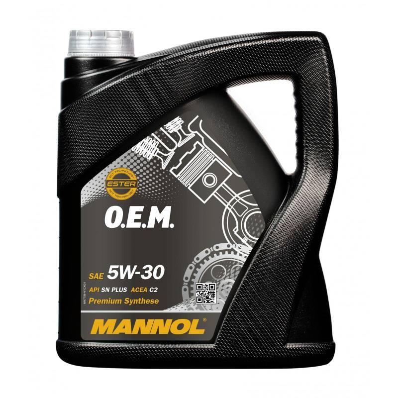 4 Liter Orignal MANNOL Motoröl 7709 O.E.M. 5W-30 API SM/CF Engine Oil Öl MN7709-4 Gelbbraun von MANNOL