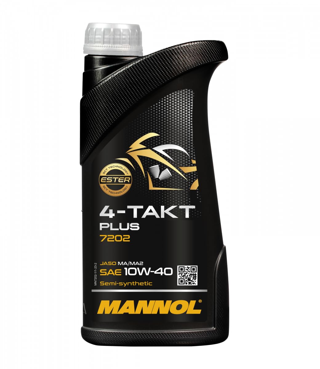 1L Mannol Motoröl Motorradöl 4-Takt Teilsynthetisch 10W-40 von MANNOL
