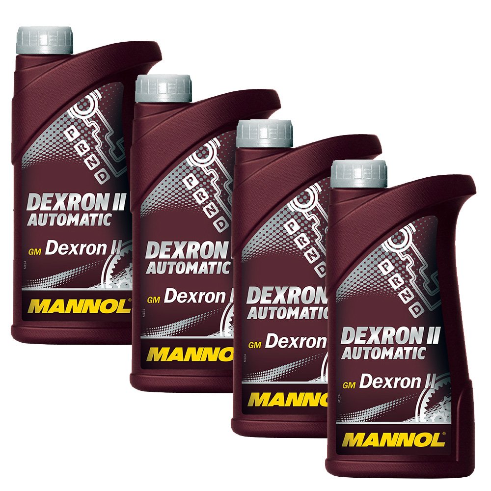 MANNOL 4 x 1L ATF Dexron II Automatic/Automatikgetriebe- Servo- Öl von MANNOL