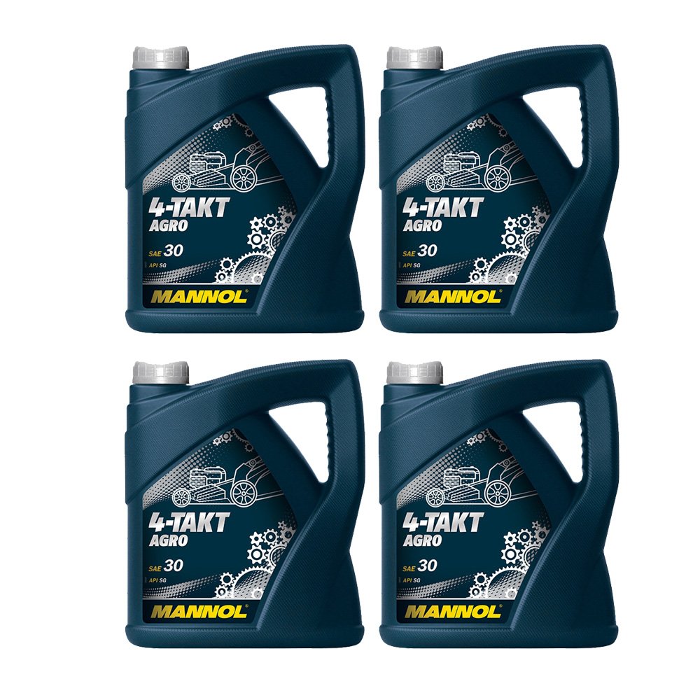 4 x 4L MANNOL 4-Takt Agro SAE 30 API SG/Rasenmäher-Motoröl 4 x 4L MANNOL 4-Takt Agro SAE 30 API SG/Rasenmäher-Motoröl von MANNOL