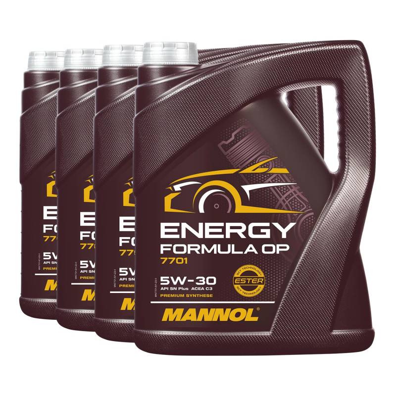 4x 5l, MANNOL 7701 Formula OP 5W-30 DPF C2 C3 Dexos 2 Motoröl von MANNOL