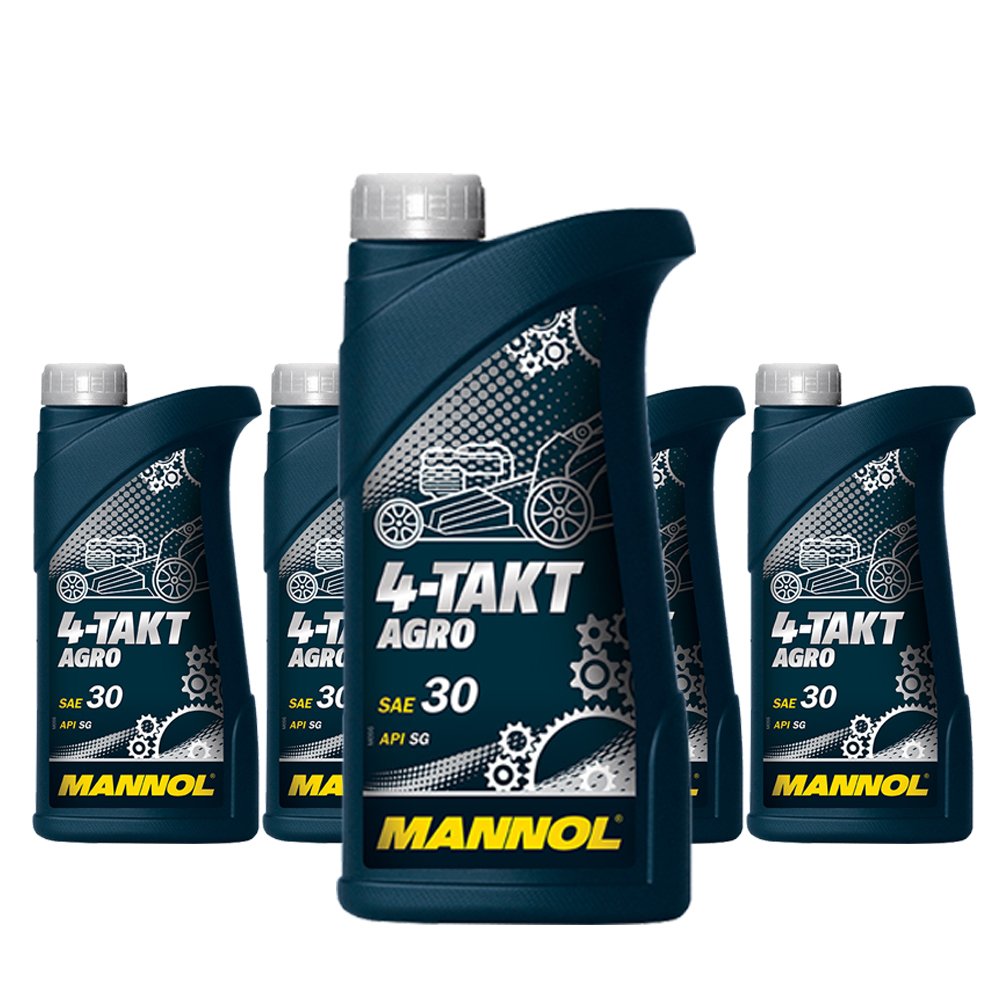 5 x 1L MANNOL 4-Takt Agro SAE 30 API SG/Mineralöl für Traktoren Rasenmähern Generatoren Pumpen 5 x 1L MANNOL 4-Takt Agro SAE 30 API SG/Mineralöl für Traktoren Rasenmähern Generatoren Pumpen von MANNOL