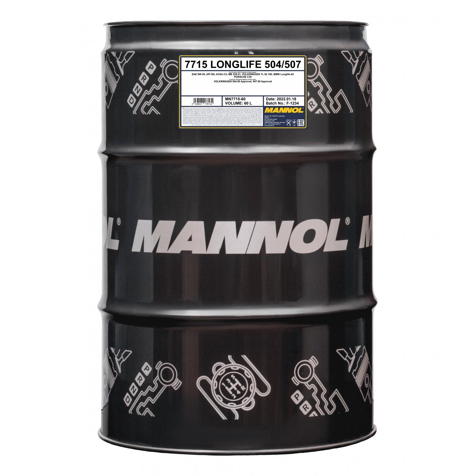 60L Mannol MN7715-60 Longlife Motoröl von MANNOL