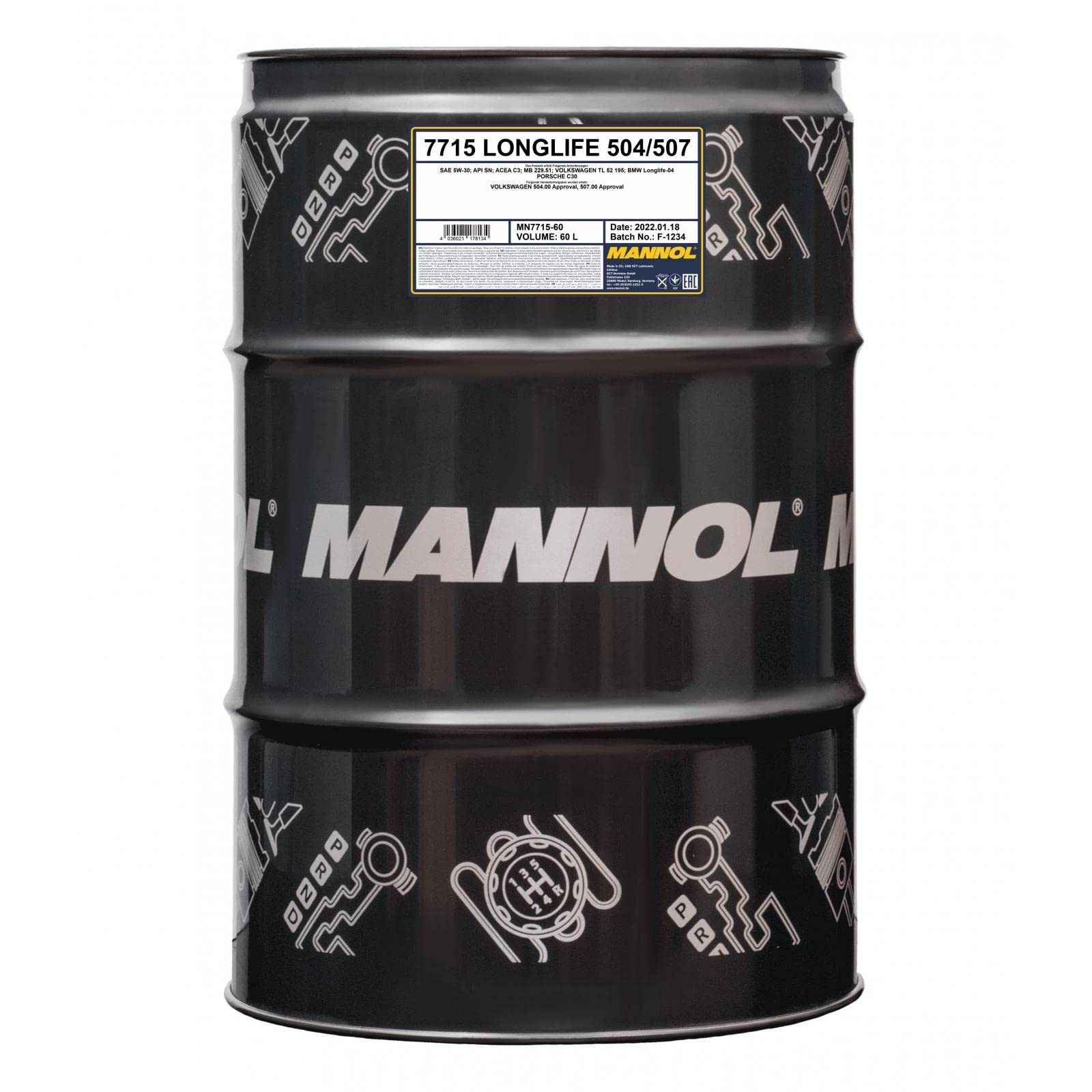 MANNOL 7715 Longlife 504/507 5W-30 60 L MANNOL 7715 Longlife 504/507 5W-30 60 L von MANNOL