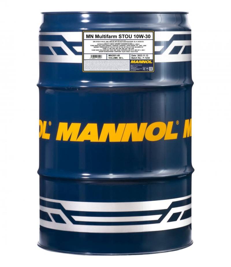 60L Mannol Motoröl Multifarm STOU 10W-30 von MANNOL