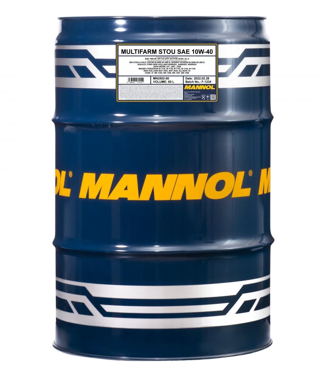 60L Mannol Motoröl Multifarm STOU 10W-40 von MANNOL