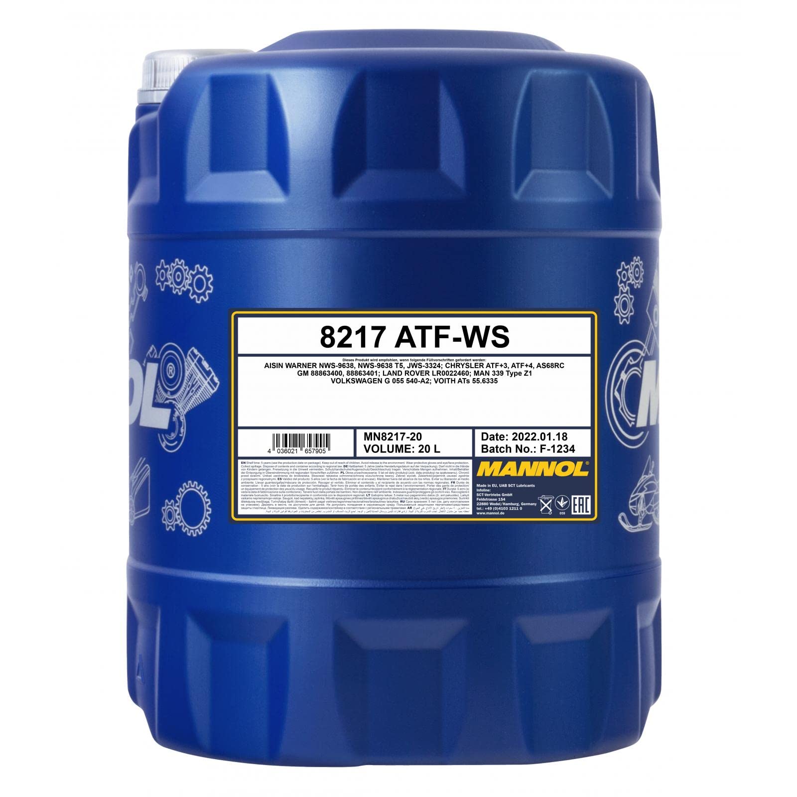 MANNOL 8217 ATF WS 20 L von MANNOL