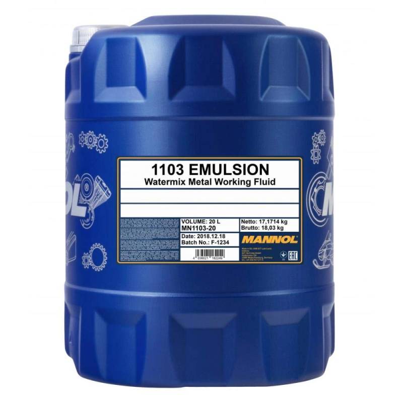 20L Mannol Emulsion Kühlschmiermittel Bohrmilch von MANNOL