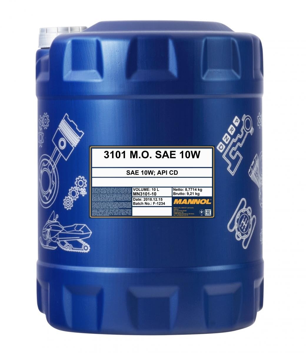 M.O. SAE 10W API CD 10 Liter MN3101-10 M.O. SAE 10W API CD 10 Liter MN3101-10 von MANNOL