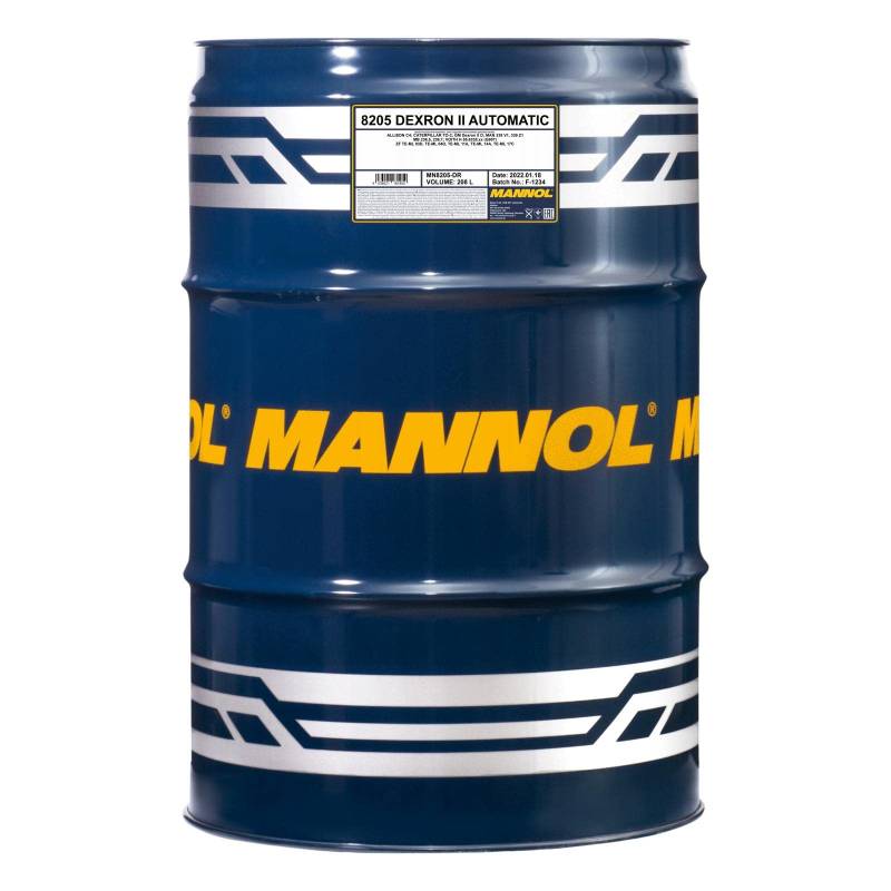 MANNOL 1 x 208 Liter Fass, Dexron II Automatic ATF von MANNOL