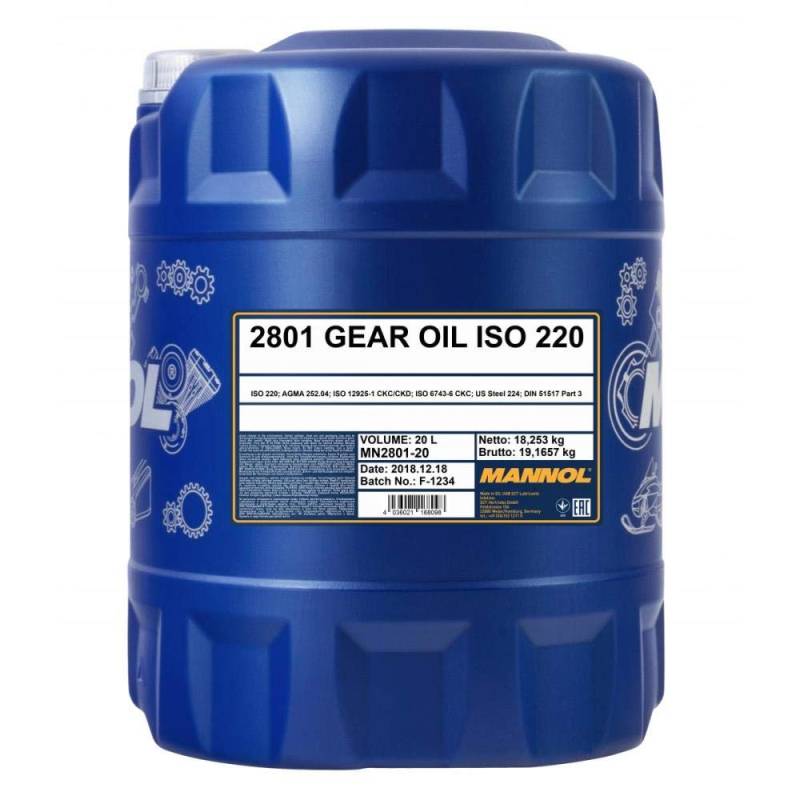 MANNOL Gear Oil ISO 220 2801 20 L von MANNOL