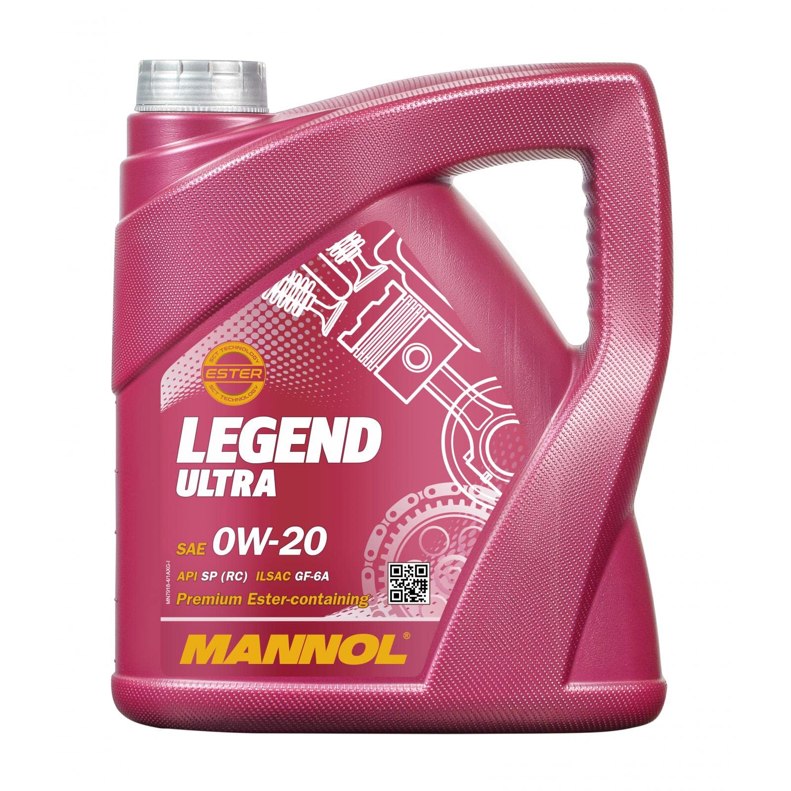 MANNOL 1 x 4 Liter, Legend Ultra 0W-20 Motoröl 229.71 Longlife-17 FE+ Gen 2 von MANNOL
