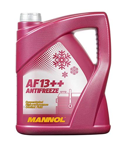 MANNOL 1 x 5 Liter, AF13++ Antifreeze Kühlerfrostschutz Konzentrat Rot G13 von MANNOL