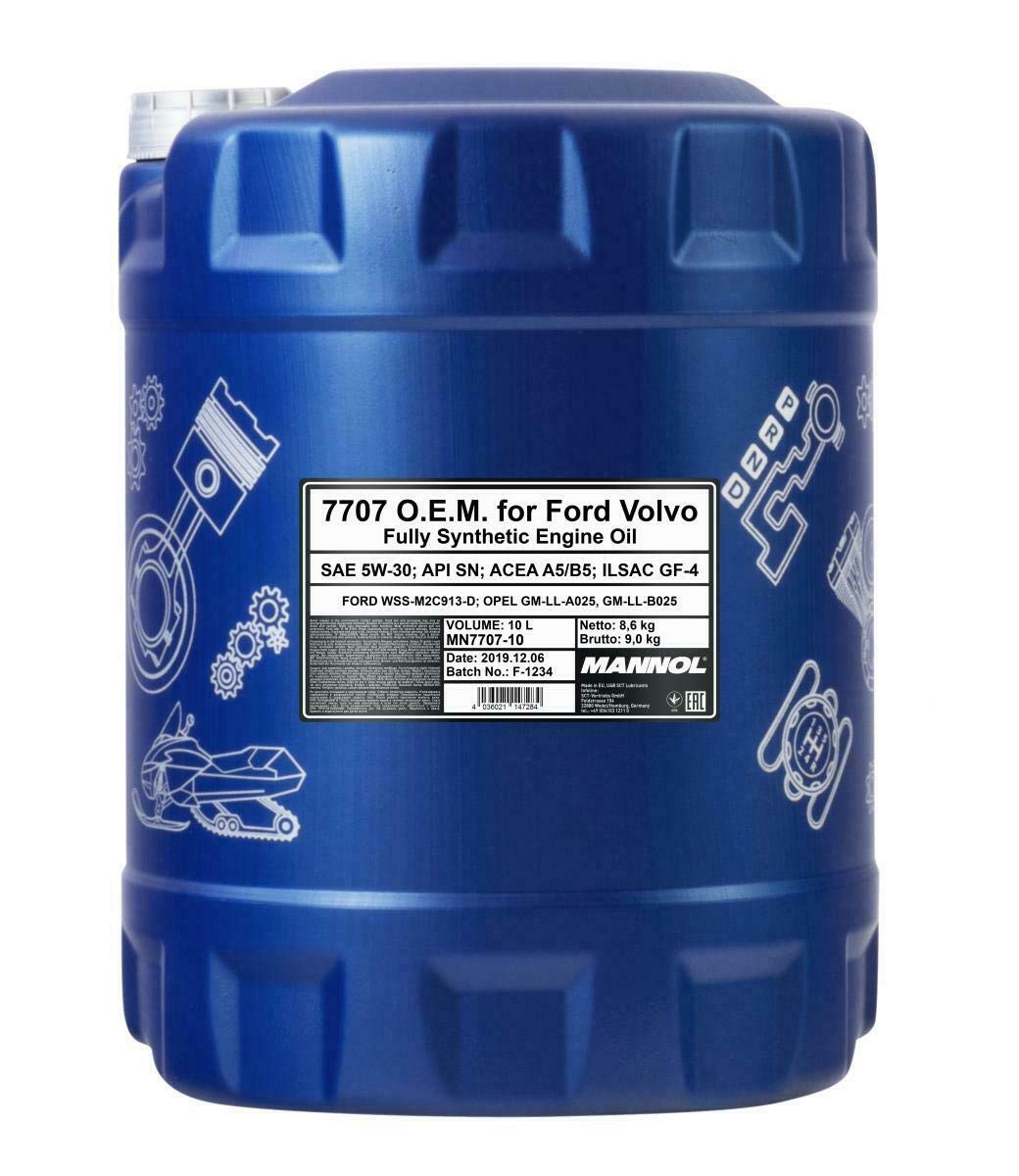 MANNOL 10 Liter 5W-30 ACEA A5 B5 WSS-M2C913-D Motoröl für Pkw-Motoren, Korrosion verhindern, Effizienzsteigerung MANNOL 10 Liter 5W-30 ACEA A5 B5 WSS-M2C913-D Motoröl für Pkw-Motoren, Korrosion verhindern, Effizienzsteigerung von MANNOL