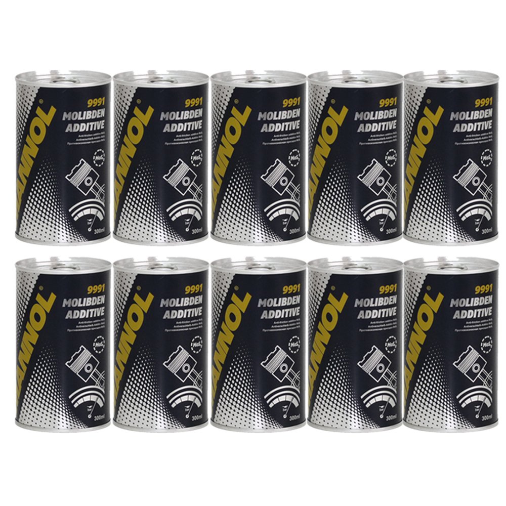MANNOL 10 x 300ml 9991 Molibden Additiv/Motor- Schutz- Beschichtung Motoröl- Additiv -Zusatz MANNOL 10 x 300ml 9991 Molibden Additiv/Motor- Schutz- Beschichtung Motoröl- Additiv -Zusatz von MANNOL