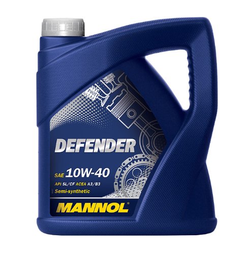 MANNOL 10256600400 Defender Motoröl 10W40 SL/CF, 4 L von MANNOL
