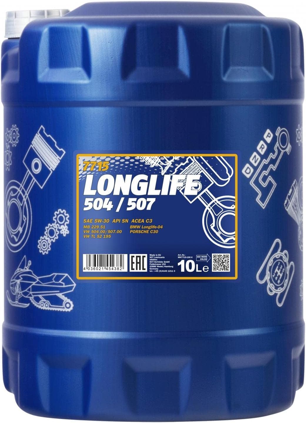 MANNOL 7715 Longlife 504/507 5W-30 10 L MANNOL 7715 Longlife 504/507 5W-30 10 L von MANNOL