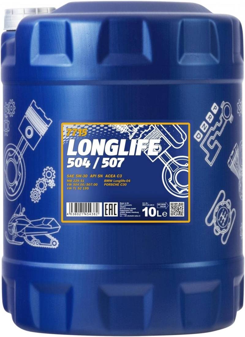 MANNOL 7715 Longlife 504/507 5W-30 10 L von MANNOL