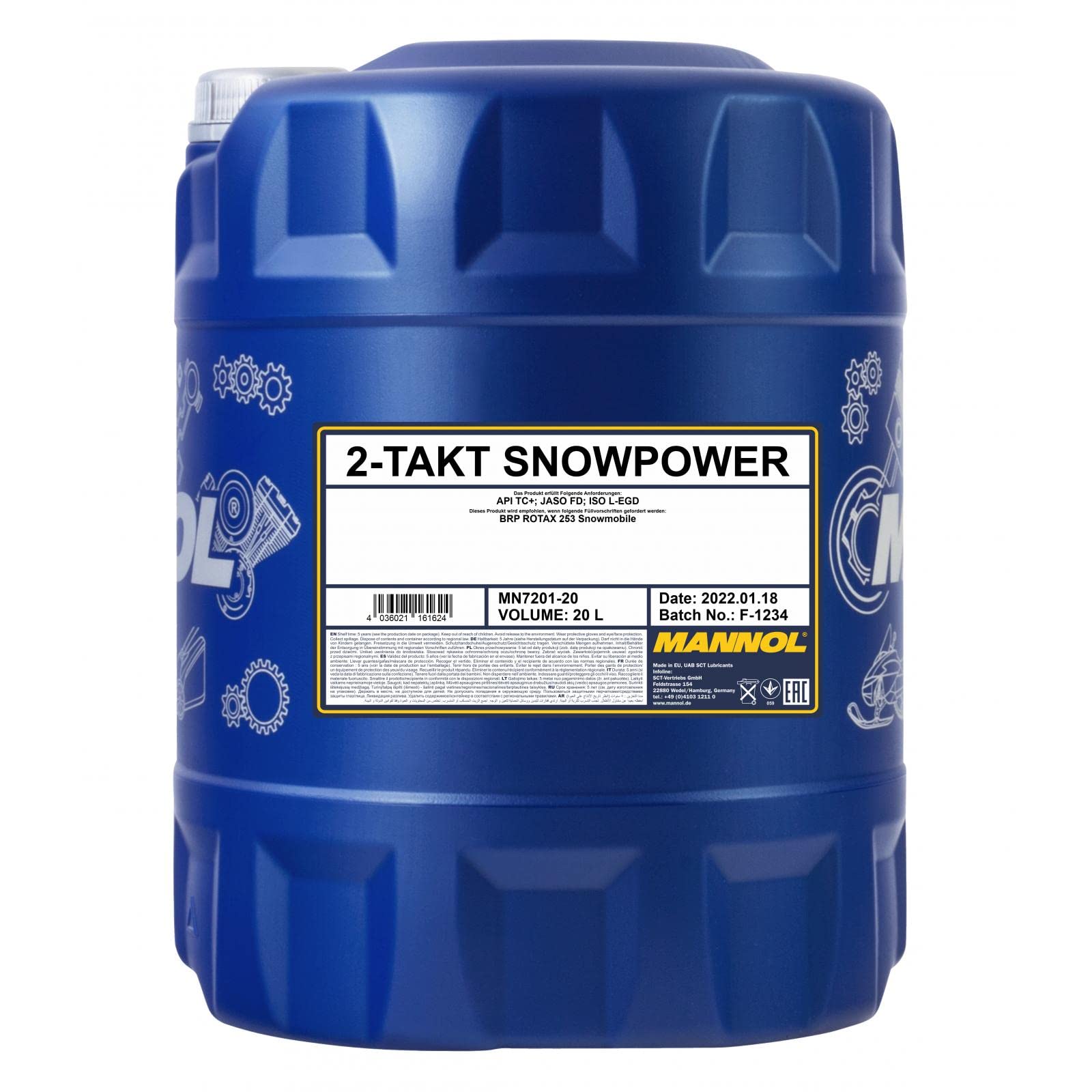 MANNOL 2-Takt Snowpower API TC+, 20 Liter von MANNOL