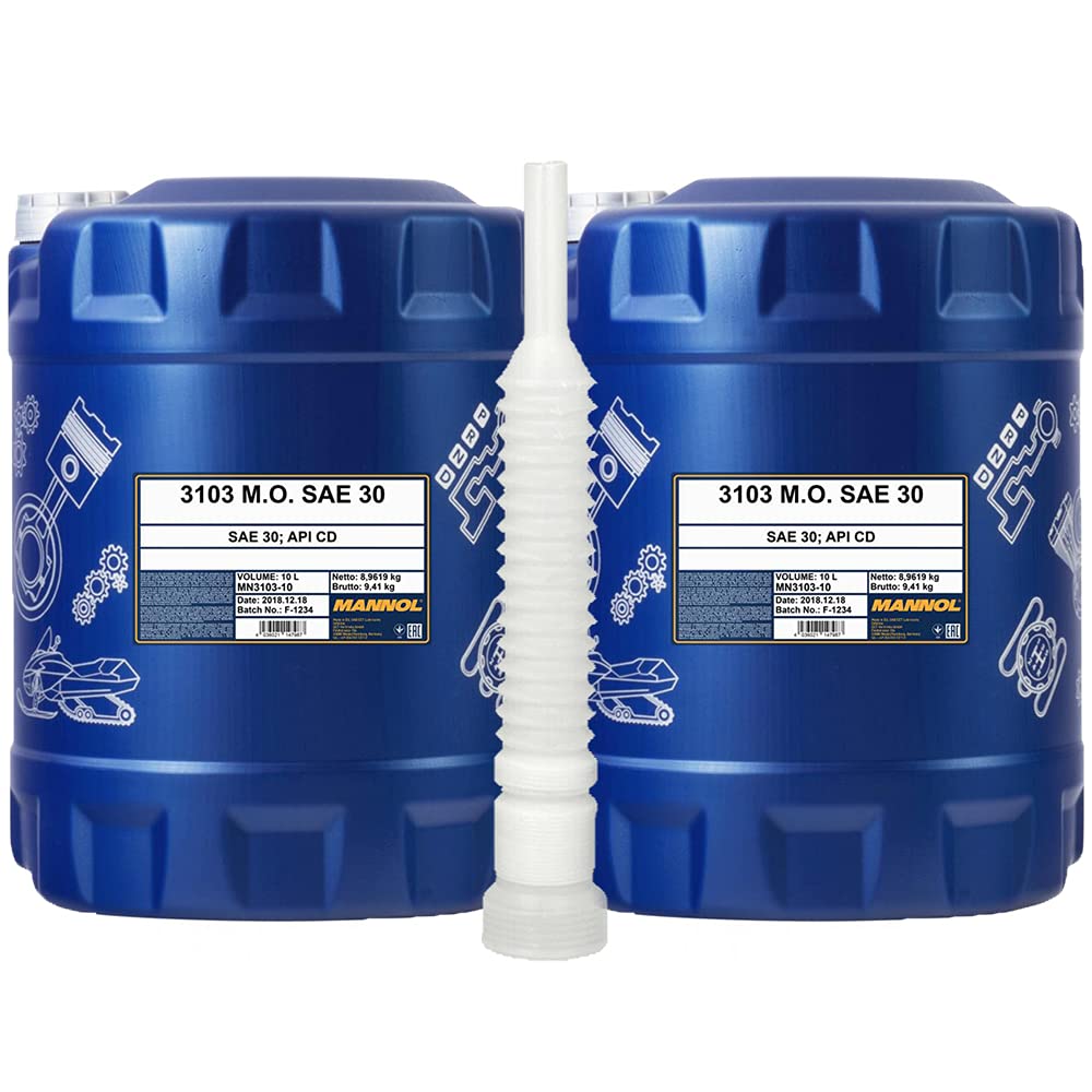 2 x 10L MANNOL M. O. SAE 30 API CD/Diesel-Motoröl von MANNOL