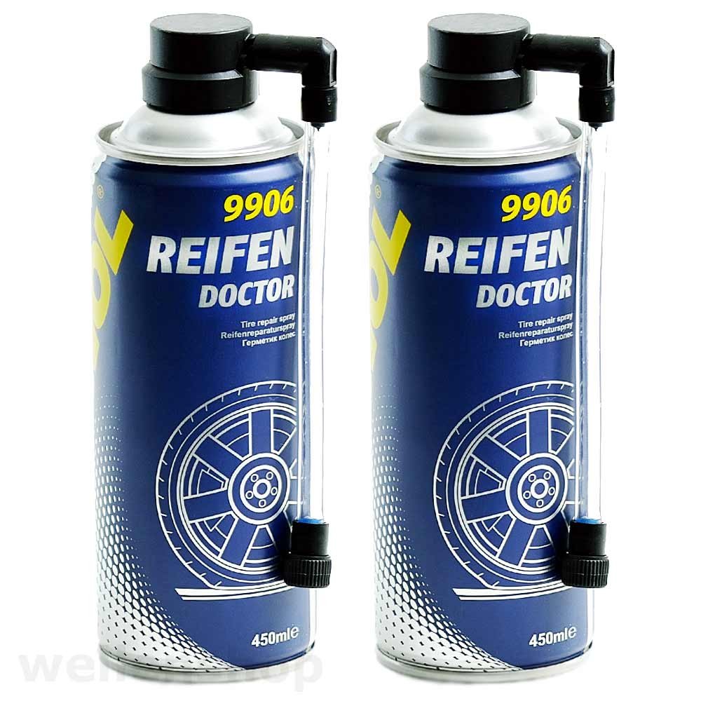 MANNOL 2 x 450ml Reifen-Reparatur-Spray Pannenspray Reifendichtmittel MANNOL 2 x 450ml Reifen-Reparatur-Spray Pannenspray Reifendichtmittel von MANNOL