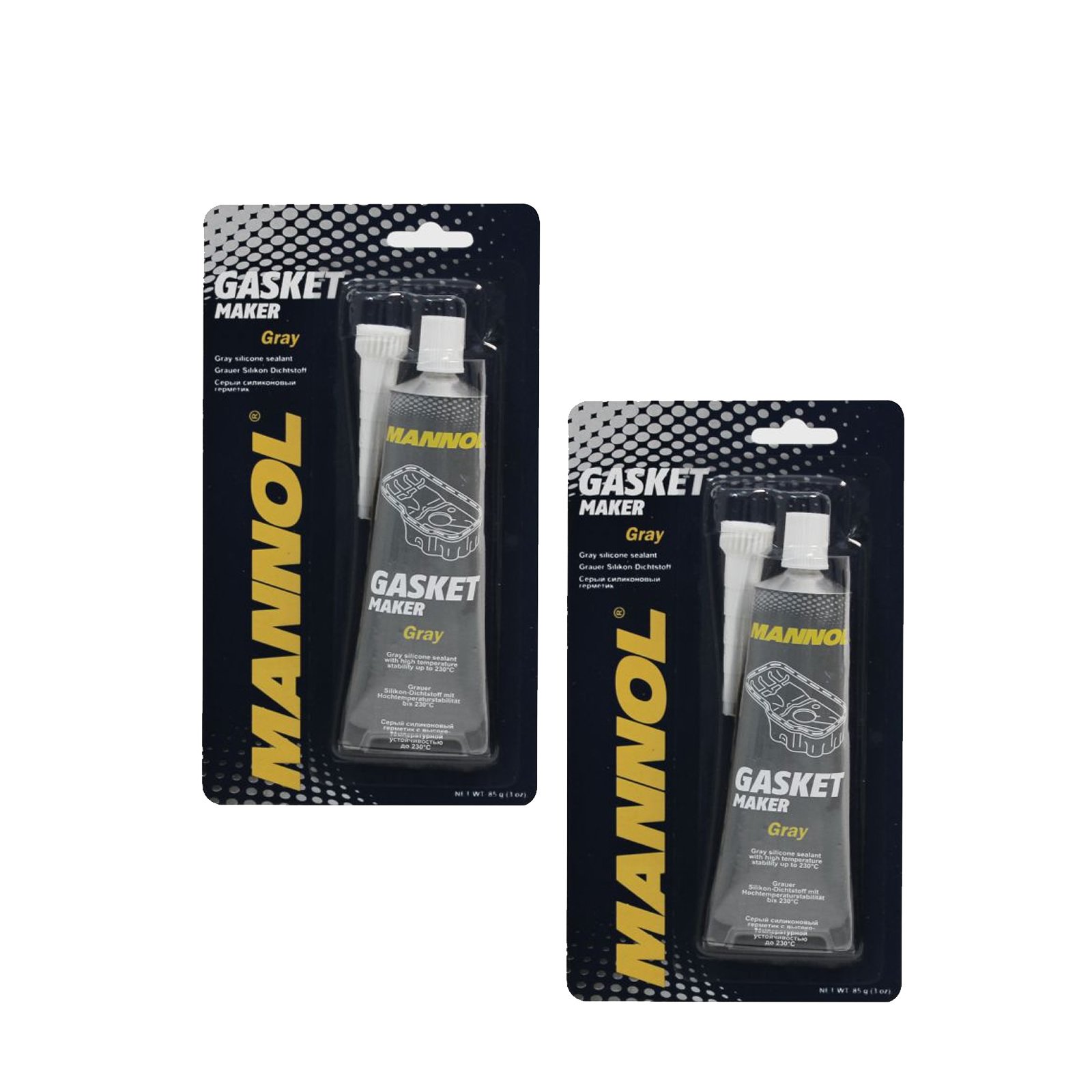 MANNOL 2 x 85 g 9913 graues Silikon für hohe Temperaturstabilität MANNOL 2 x 85 g 9913 graues Silikon für hohe Temperaturstabilität von MANNOL