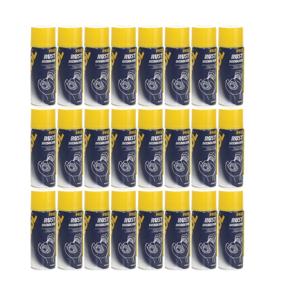 MANNOL 24 x 450ml 9932 Rust Dissolver/Rostlöser + Molybden MoS2 Multifunktionsray MANNOL 24 x 450ml 9932 Rust Dissolver/Rostlöser + Molybden MoS2 Multifunktionsray von MANNOL