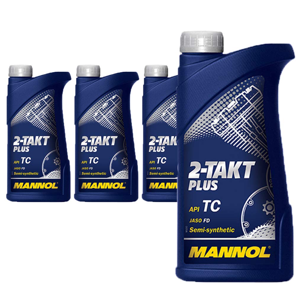 4 x 1 Liter 2-Takt Plus API TC JASO FD Motorradöl MANNOL von MANNOL