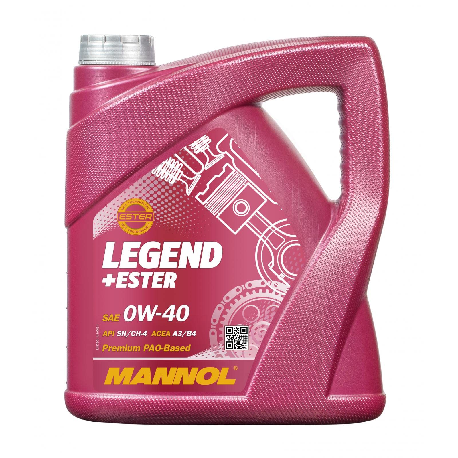 MANNOL Motorenöl vollsynthetisch Legend+Ester 0W-40 API SN/CF 4 Liter von MANNOL