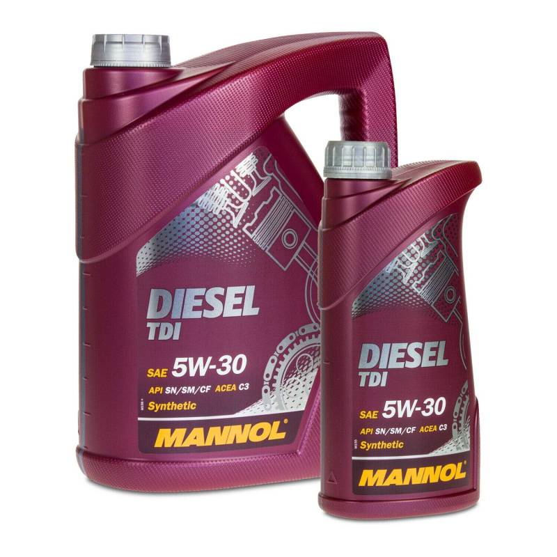 5 + 1 (6 Liter), MANNOL DIESEL TDI 5W-30 PUPME DÜSE 505.01 MOTORÖL von MANNOL