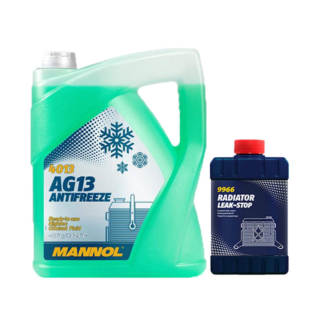 MANNOL 5 Liter, AG13-40 KÜHLERFROSTSCHUTZ FERTIGMISCHUNG GRÜN + Kühler Dichtung MANNOL 5 Liter, AG13-40 KÜHLERFROSTSCHUTZ FERTIGMISCHUNG GRÜN + Kühler Dichtung von MANNOL