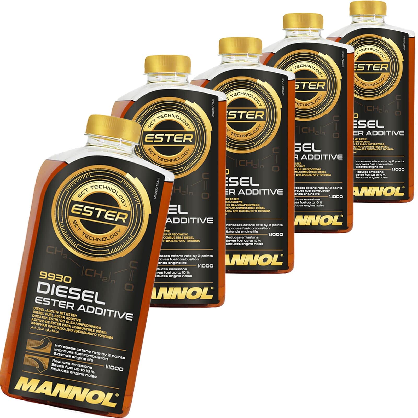 MANNOL 5 x 1 Liter, 9930 Diesel Ester ADDITIV Kraftstoff ADDITIVE MANNOL 5 x 1 Liter, 9930 Diesel Ester ADDITIV Kraftstoff ADDITIVE von MANNOL