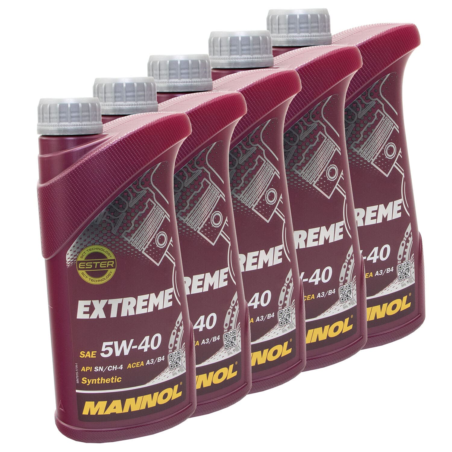 MANNOL 5 x 1 Liter (5 Liter) Extreme 5W-40 von MANNOL