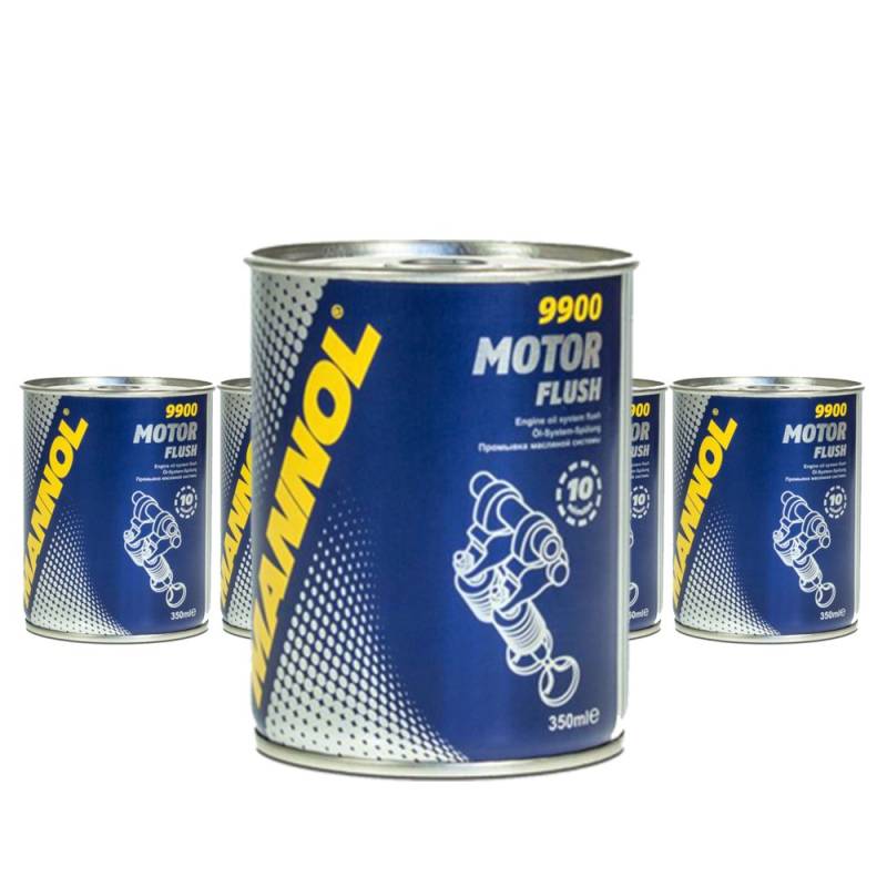 MANNOL 5 x 350ml 9900 Motor Flush/Motorspuelung Motoroel Additiv Zusatz von MANNOL