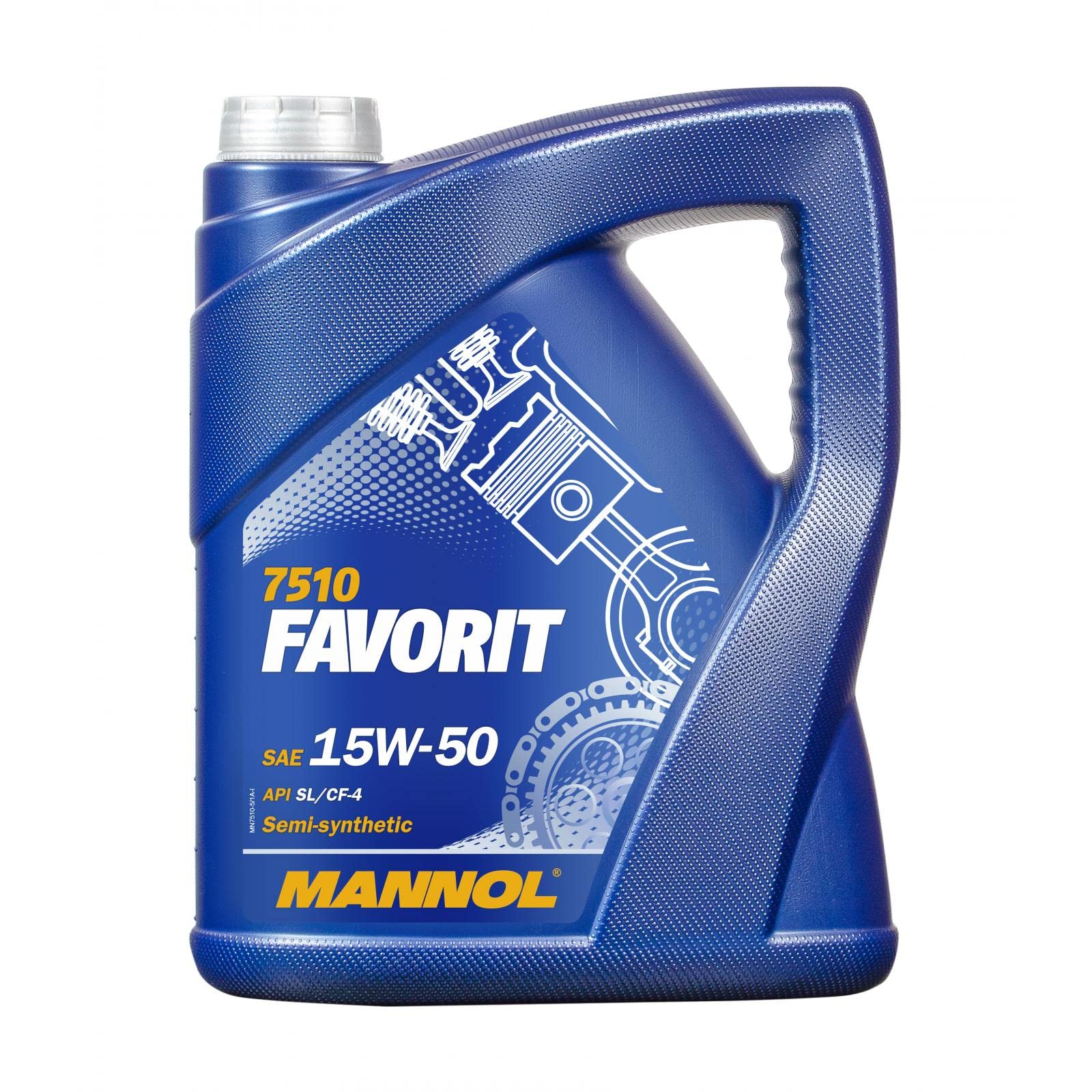 5L Mannol Favorit 15W-50 Motoröl von MANNOL