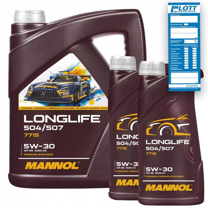 MANNOL 7L MN7715 LL 5W-30 Longlife Motoröl Motorenöl von MANNOL