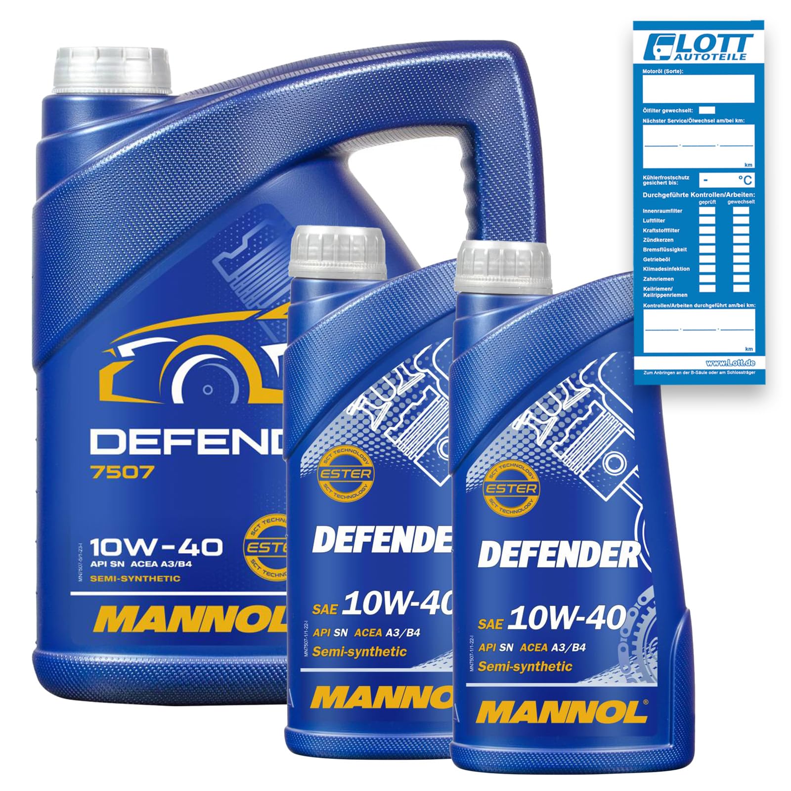 MANNOL 7L MOTORÖL Defender 10W-40 10W40 MOTORENÖL MN7507-5 von MANNOL