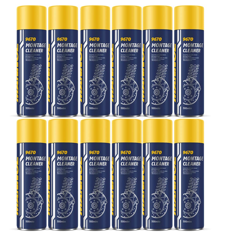 MANNOL 9670 Montage Cleaner Bremsenreiniger Spraydose 12 x 500ml MANNOL 9670 Montage Cleaner Bremsenreiniger Spraydose 12 x 500ml von MANNOL