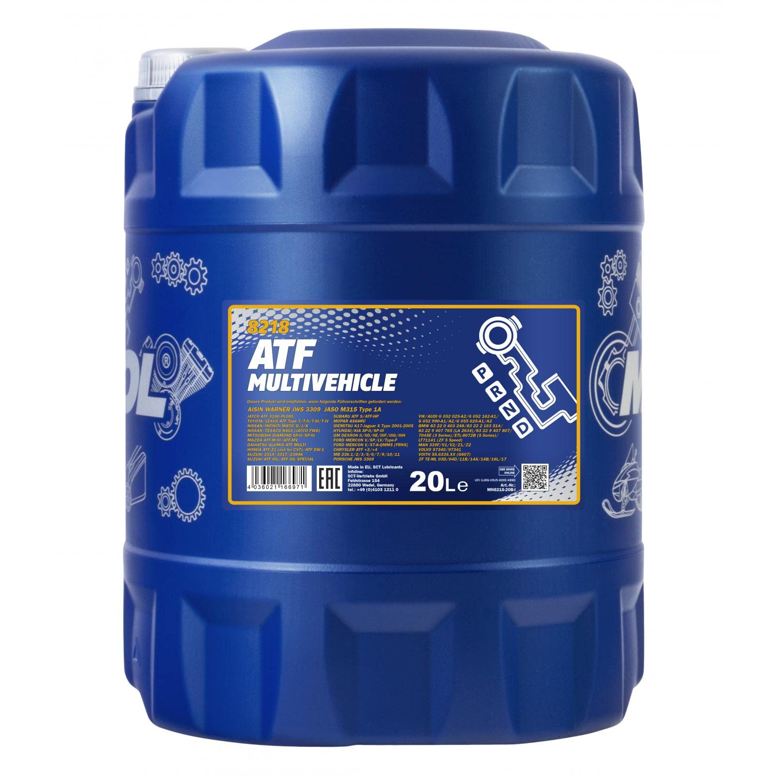 MANNOL ATF Multivehicle JWS 3309 20 L MANNOL ATF Multivehicle JWS 3309 20 L von MANNOL